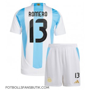 Argentina Cristian Romero #13 Replika Hemmatröja Barn Copa America 2024 Kortärmad (+ Korta byxor)